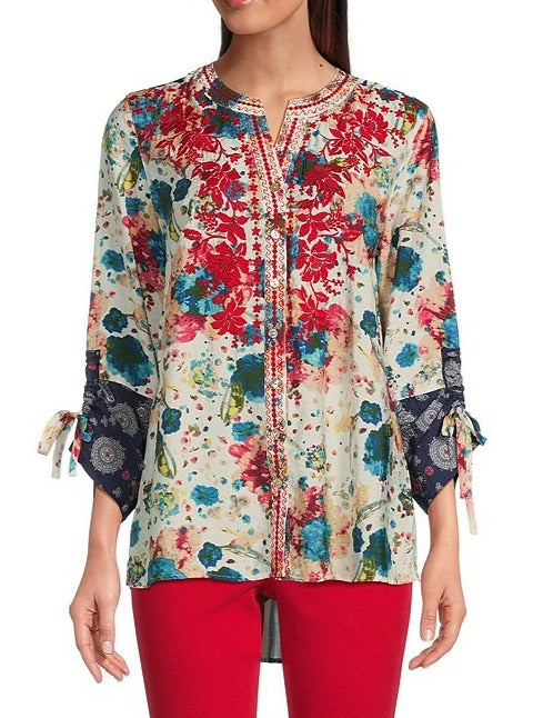 Floral Watercolor Tunic