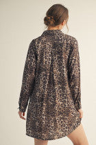 Leopard Shirt Dress