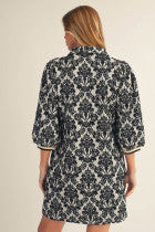 Tanja Black Print Dress