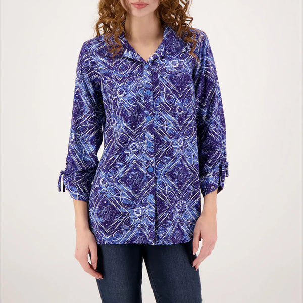 Blue Print Star Top