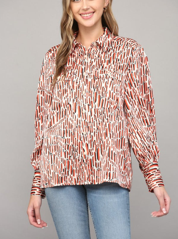 Abstract Print Top