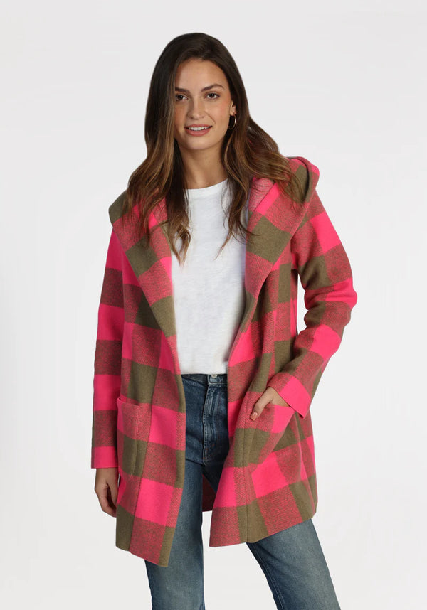Carey CHK Hood Coat