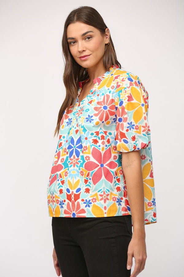 Floral Print Blouse