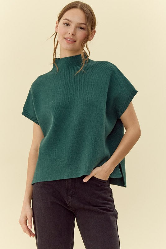 Ribbed Top H.Green