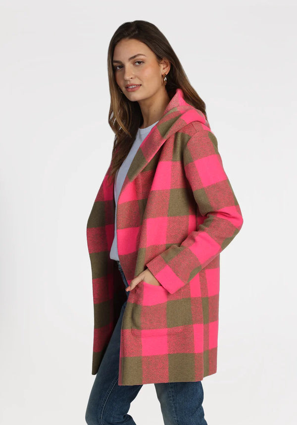 Carey CHK Hood Coat