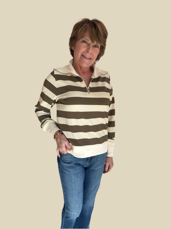 Kimmy Stripe Olive