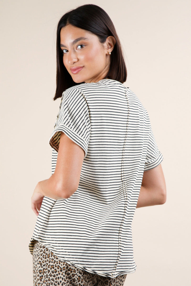 Very Jane Stripe Black