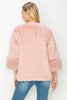 Jina Fur Jacket Pink