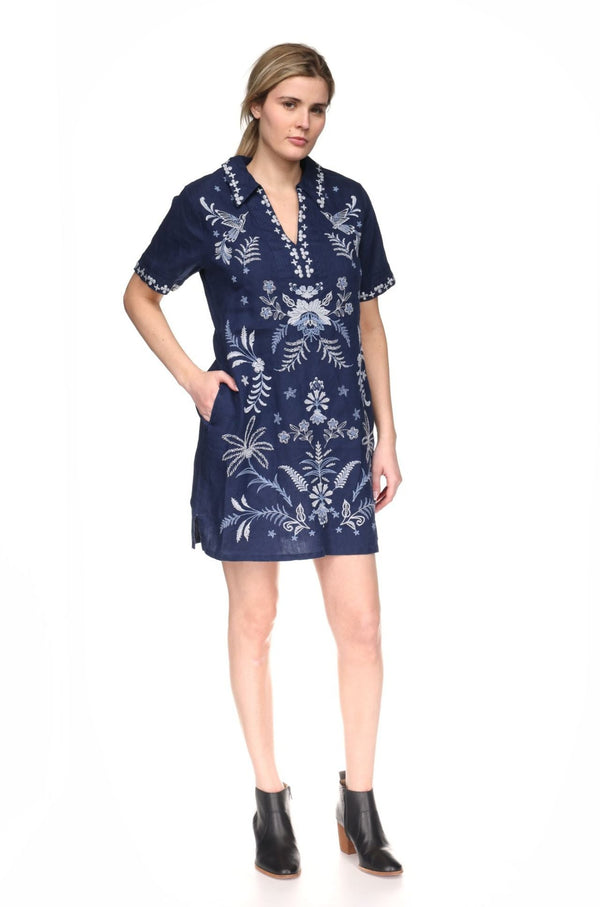 Winona Navy Dress