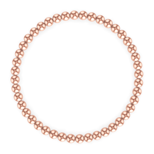 4mm Rose Gold Ball Bracelets