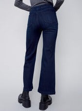 Button Detail Flare Pant