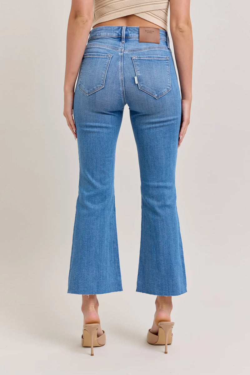 Mid Rise Crop Flare Jean