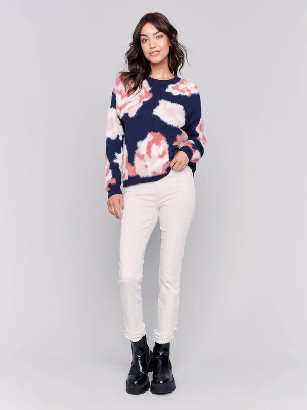 Floral JA Marine Sweater