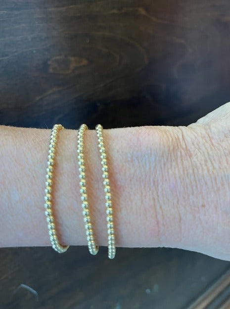 3mm Yellow Gold Filled Bracelet