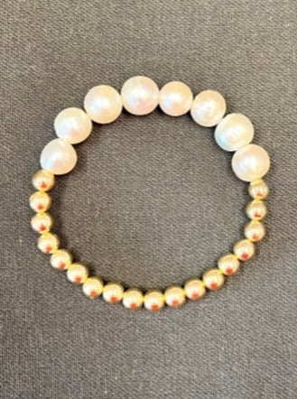 Half and Half Pearl Bracelet