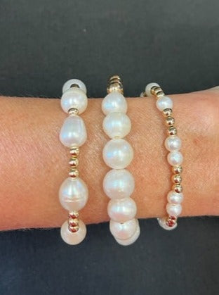 Half and Half Pearl Bracelet