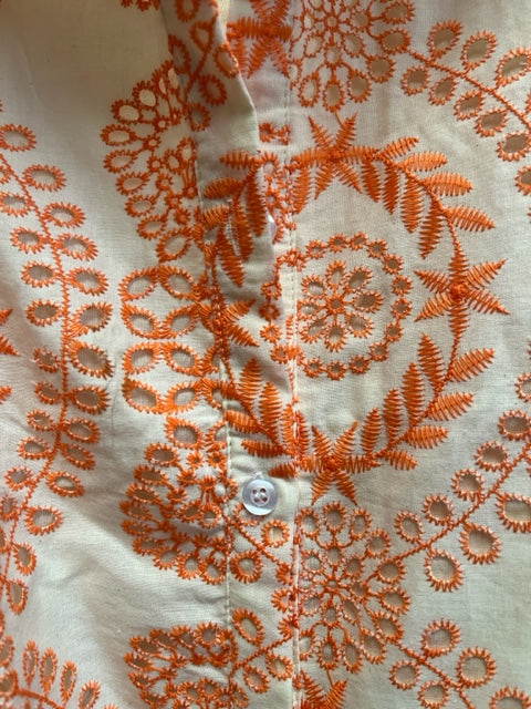 Embroidered Eyelet Dress