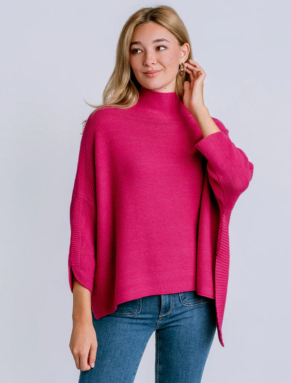 Boho Sweater Fuschia