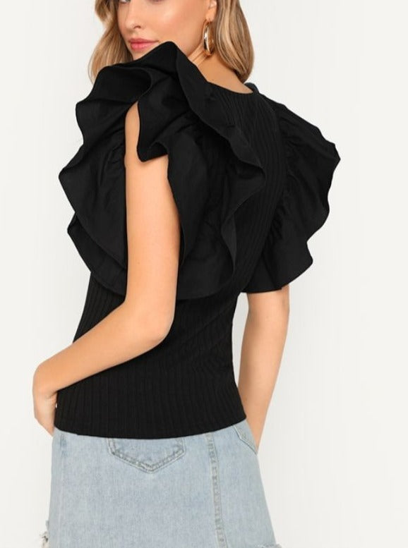 SCOOP NECK TOP