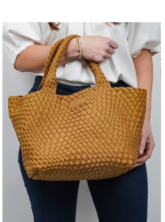Woven Tote Camel