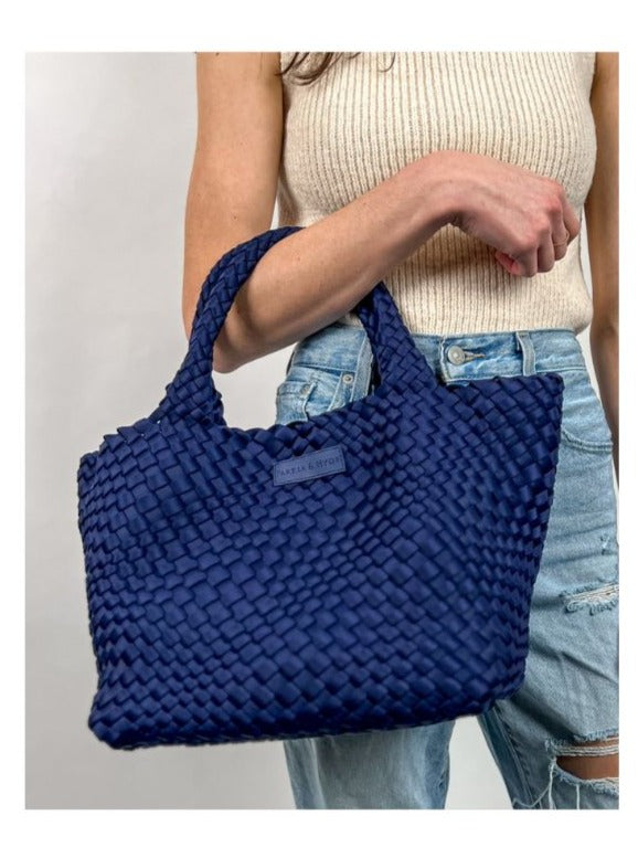 Woven Tote Navy