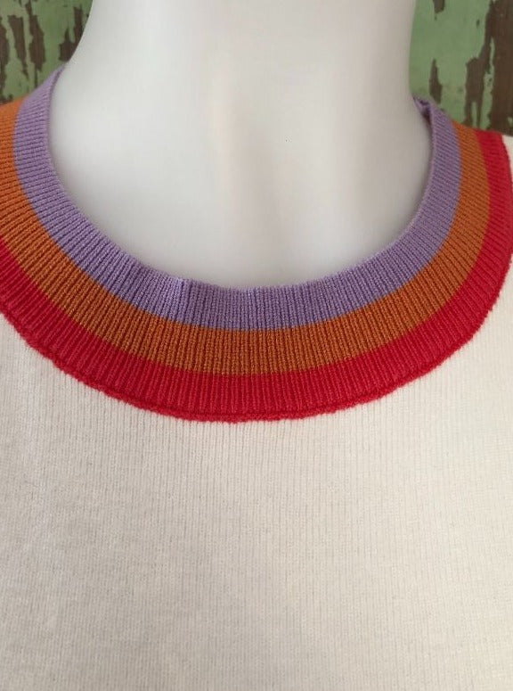 Contrast Sleeve Sweater