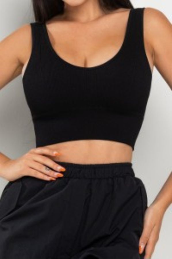 Cropped VNeck Tank