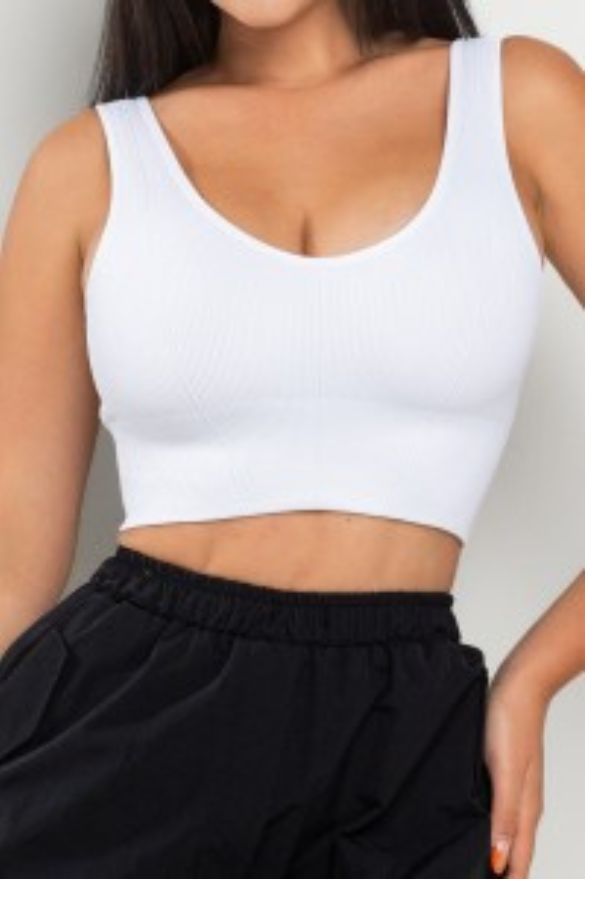 Cropped VNeck Tank