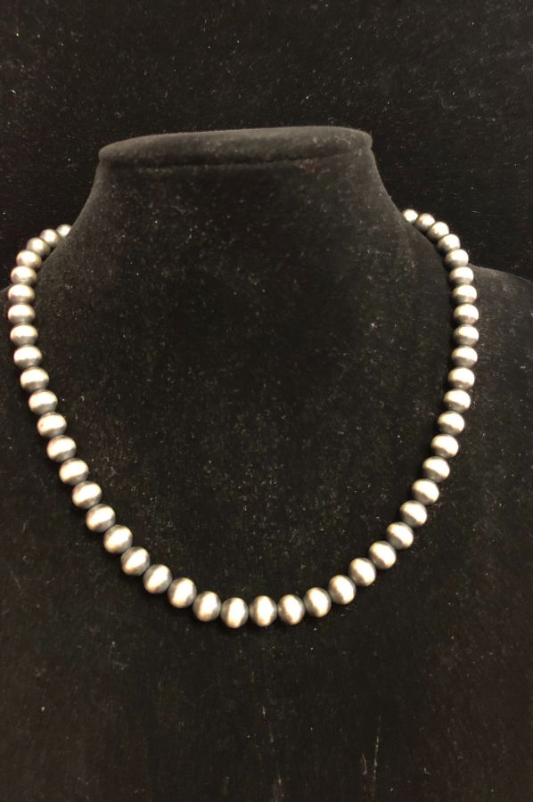 18"  6mm Navaho Pearl Necklace