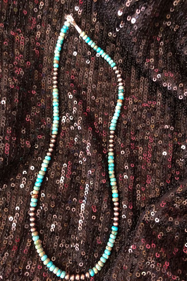 Turquoise & Navaho Bead Necklace