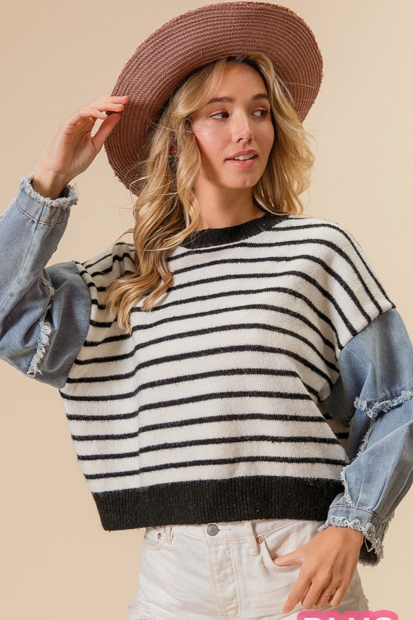 Stripe/Denim Combo
