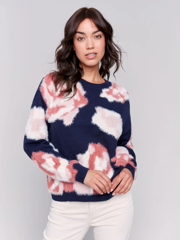 Floral JA Marine Sweater