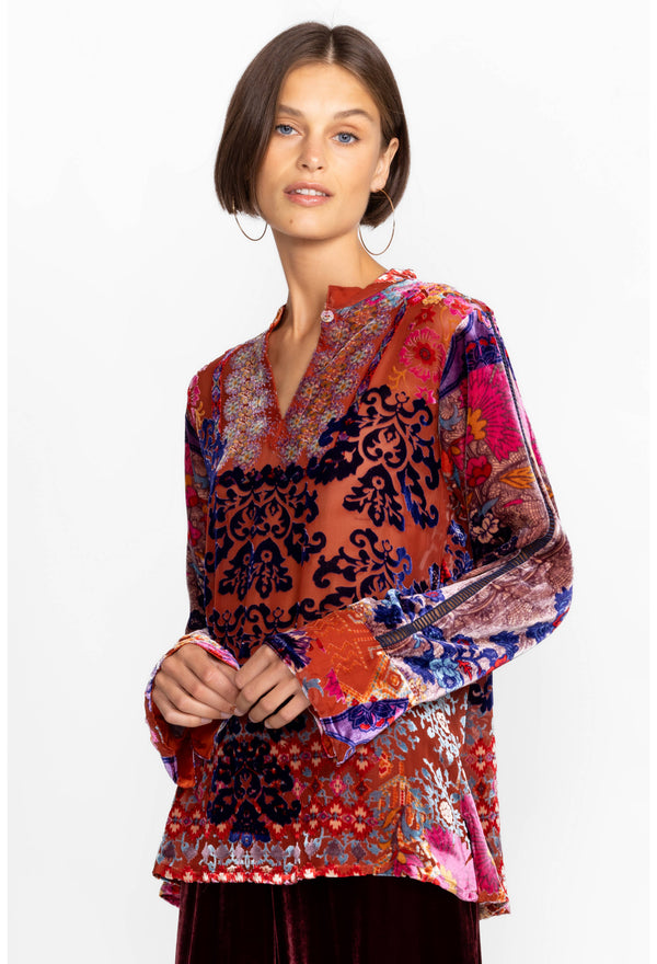 Syriah Burnout Enta Blouse
