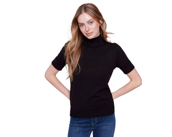 Mock Neck Black