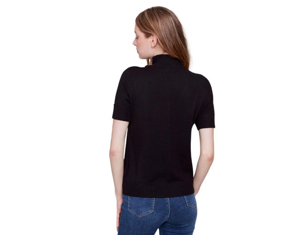 Mock Neck Black