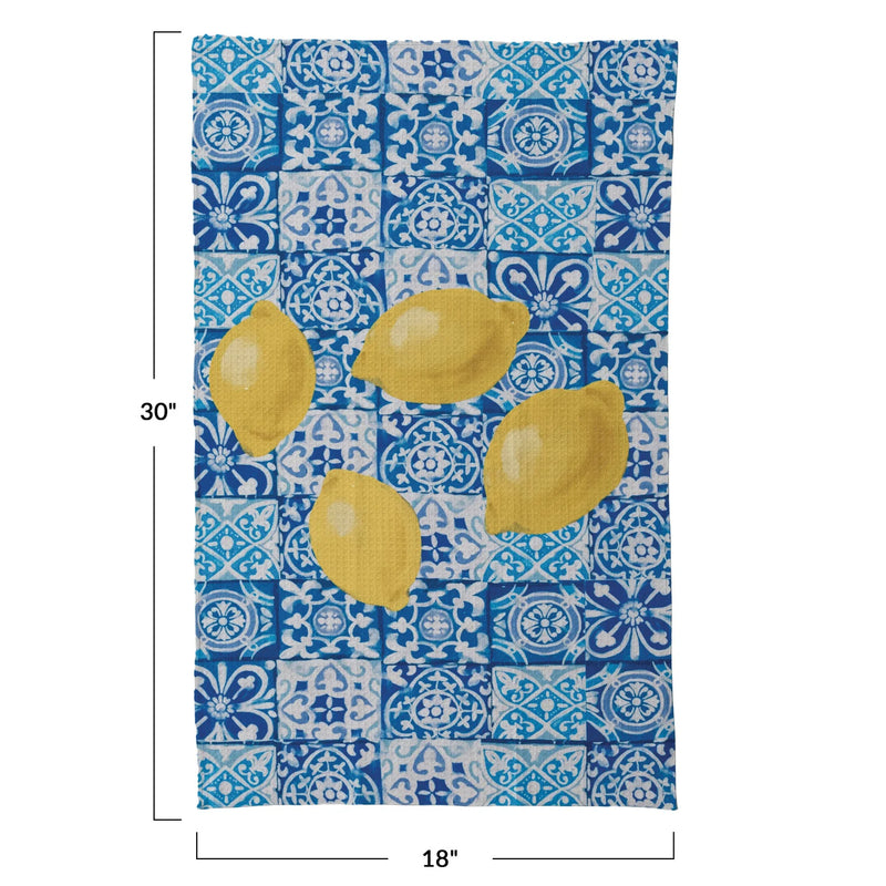 PRINTED MICRO FIBER TEA TOWEL WITH PATTERN