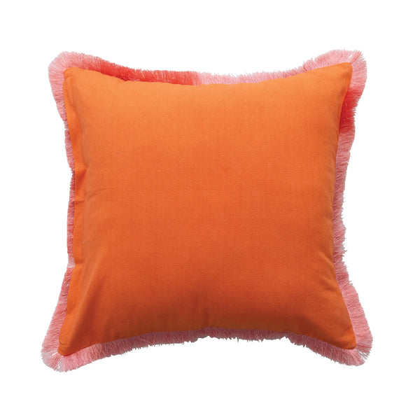 Velvet Printed Pillow W/OGEE PATTERN