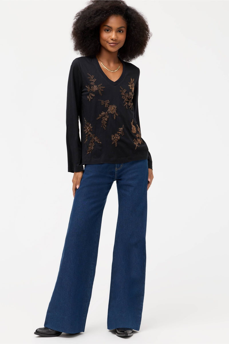 Kimono Sleeve Tee - Femke Beaded