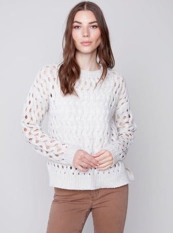 Open Stitch Plushy Sweater