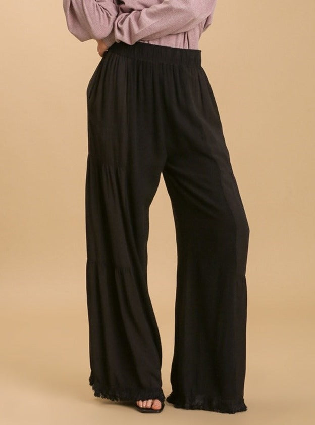 Tiered Linen Pant