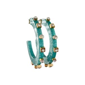 City Girl Jewel Hoops