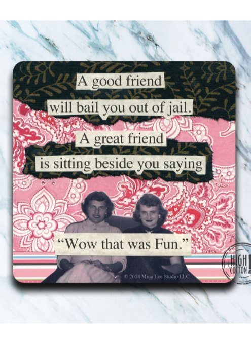 A Good Friend Will Bail You Out Coaster