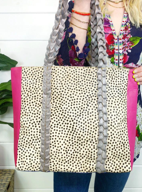 Joli Leather Tote Bag