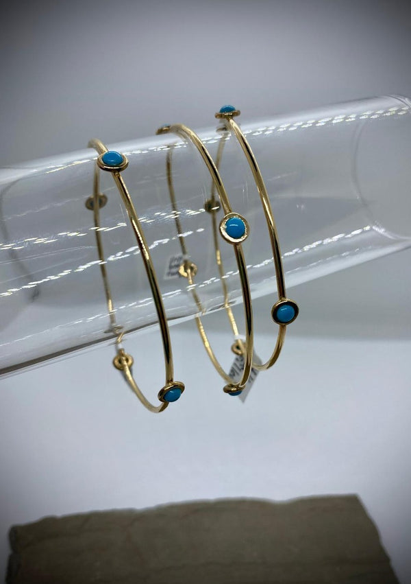 14k GOLD FILLED & TURQUOISE BRACELET