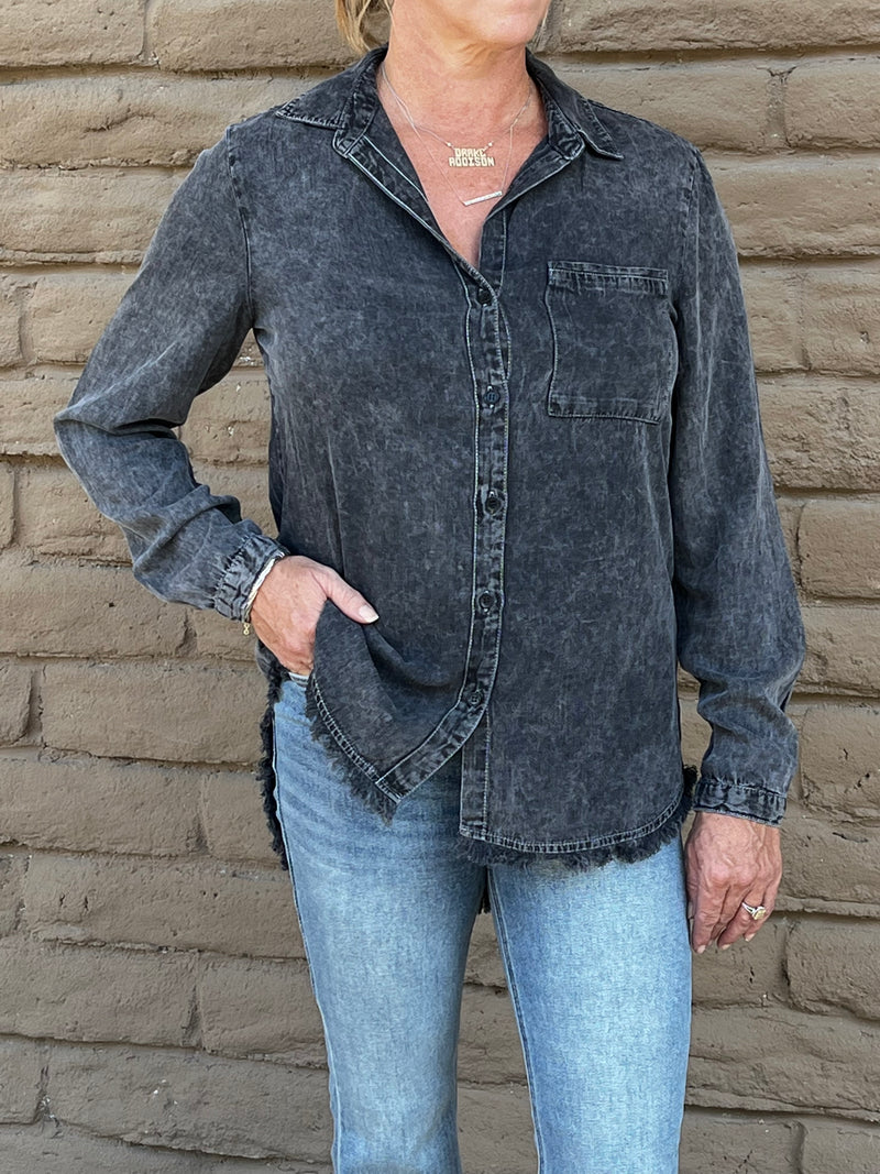 Janice Grey Acid Wash
